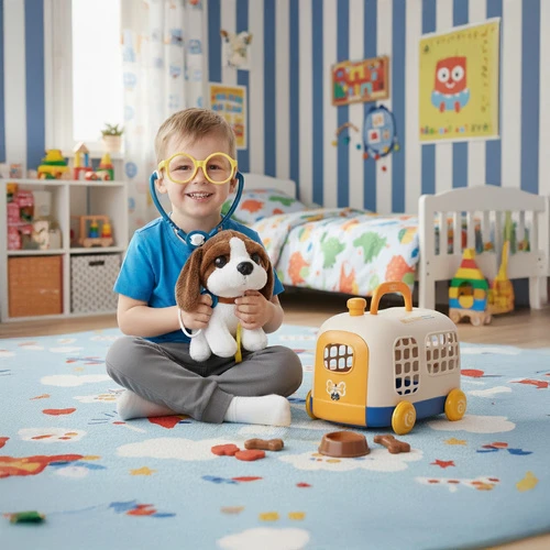 Dėlionė Iso Trade mažas veterinarijos rinkinys su nešiokle