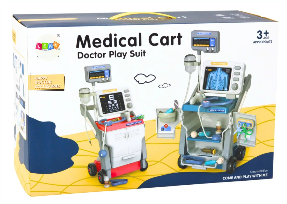Žaislinis daktaro rinkinys su stovu Lean Toys