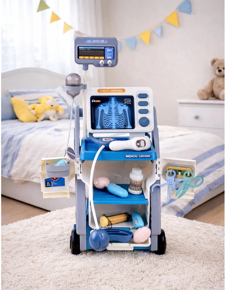 Žaislinis daktaro rinkinys Lean Toys su stendu