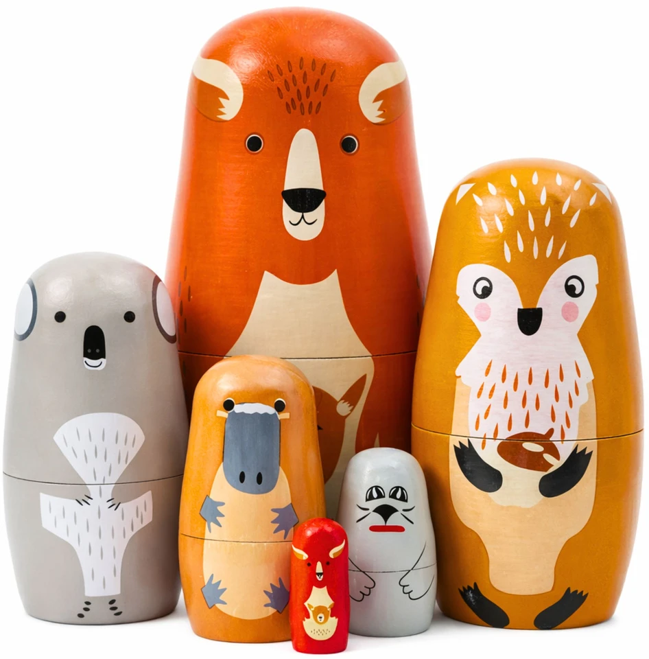 Lean Toys Matrioska dėlionė 6 vnt.