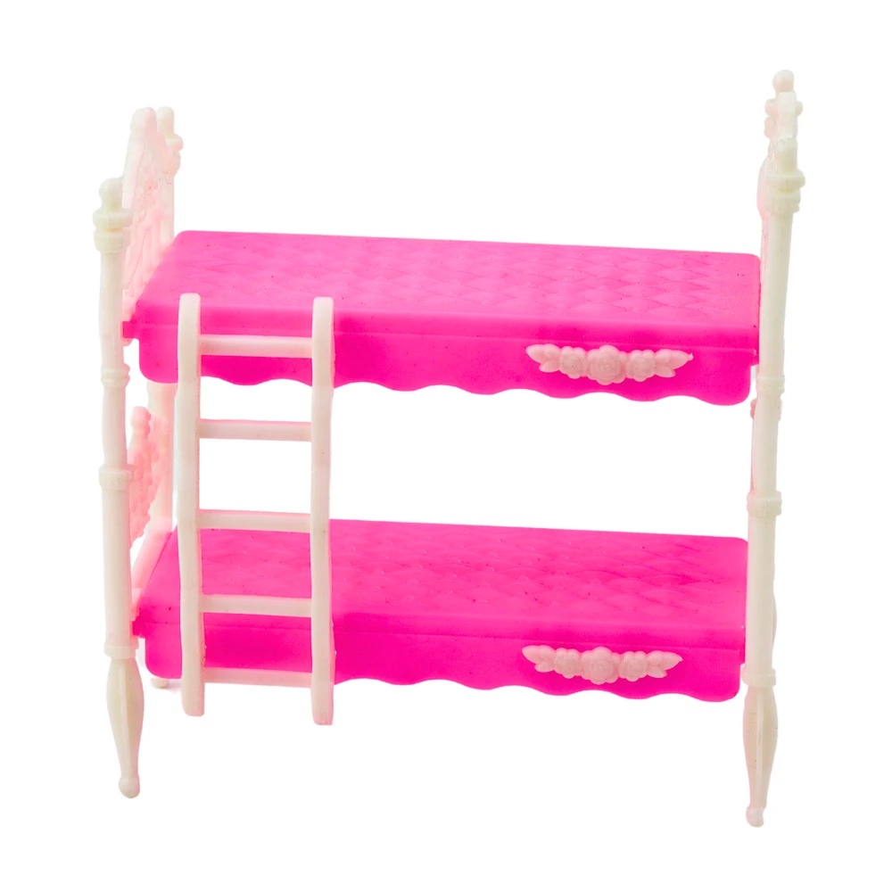 Lean Toys Lėlė su dviaukšte lova ir šuneliu