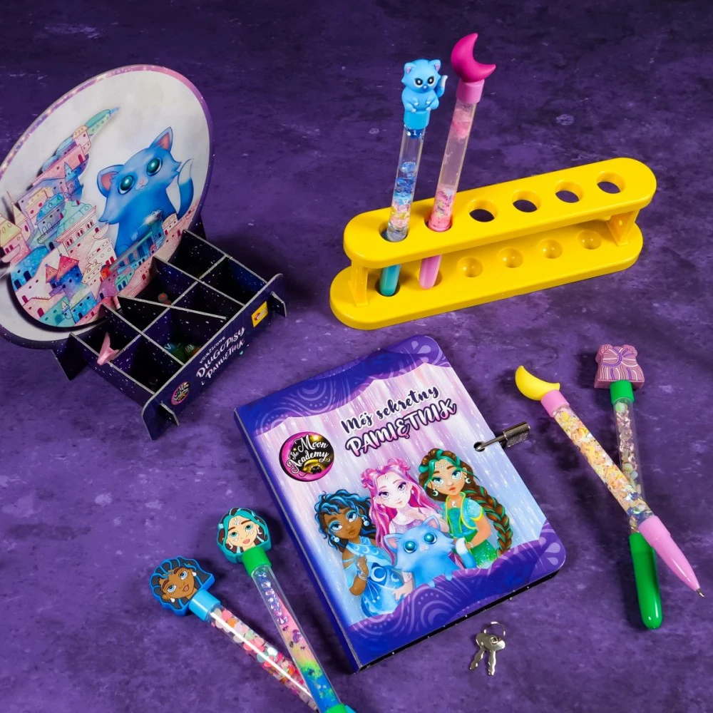 Lisciani Rinkinys „Moon Academy“ kūrybinis rinkinys „Moon Pens and Dienoraštis“