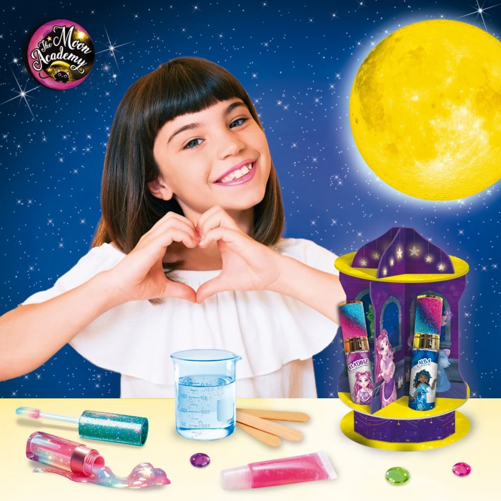 Lisciani Rinkinys „Moon Academy“ rinkinys – „Moon“ lūpų blizgiai