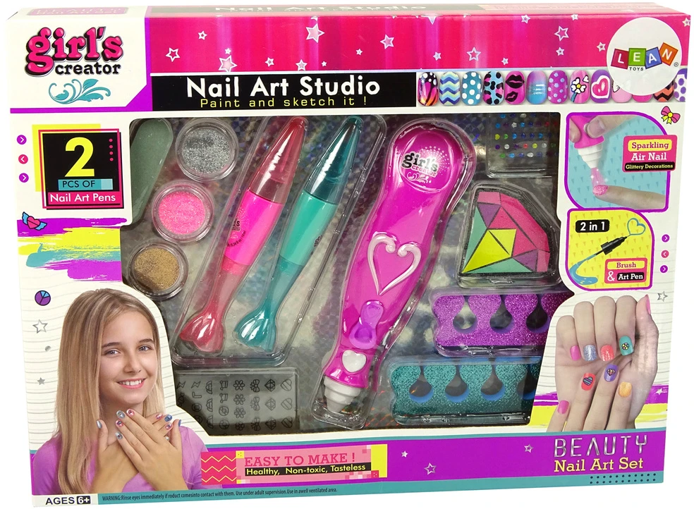 Lean Toys Nagų dažymo rinkinys vaikams