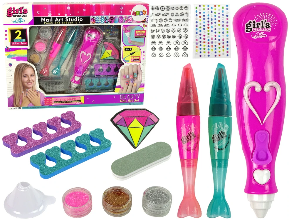 Lean Toys Nagų dažymo rinkinys vaikams