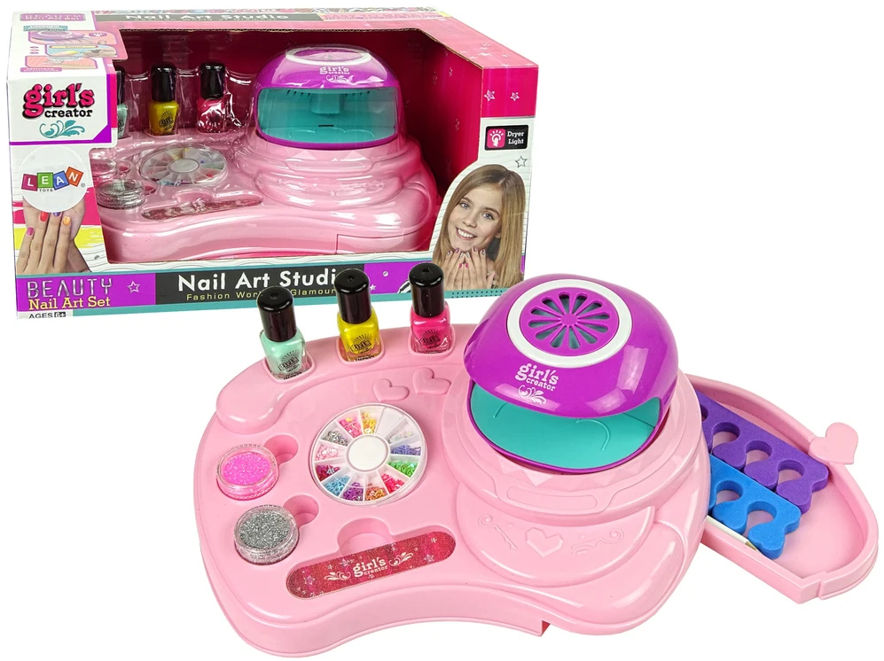 Lean Toys Vaikiškas nagų dažymo rinkinys