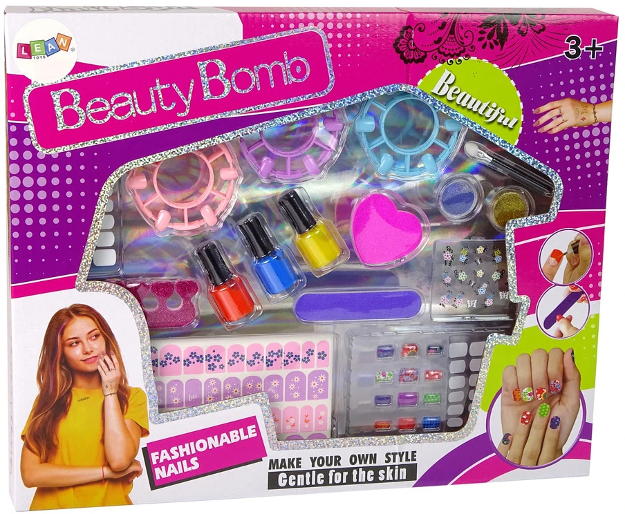 Lean Toys Nagų dažymo rinkinys vaikams