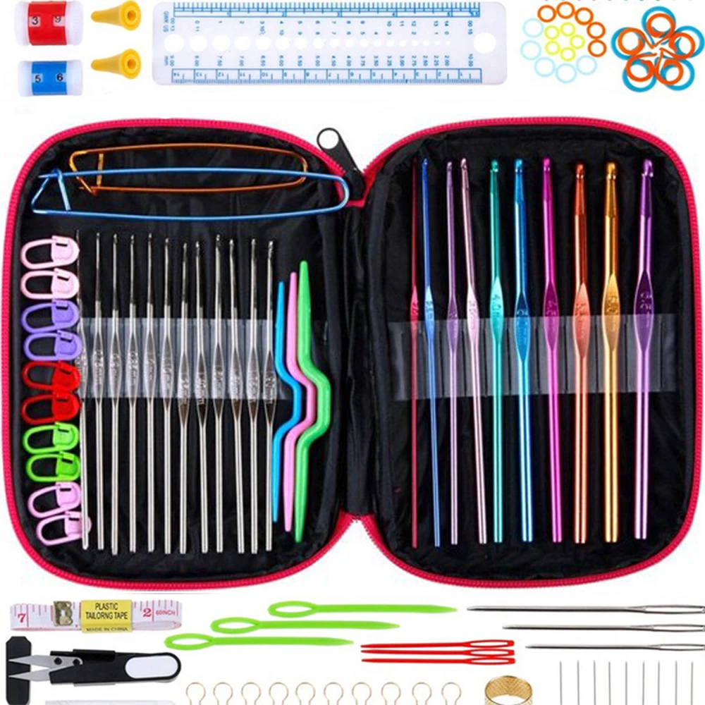 Zestaw Nėrimo vąšelių rinkinys su priedais CraftKit