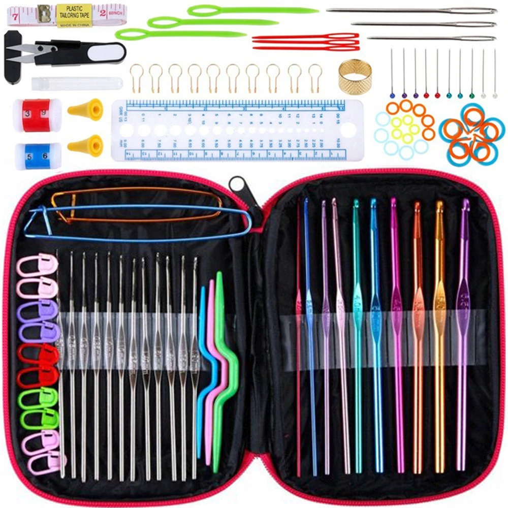 Zestaw Nėrimo vąšelių rinkinys su priedais CraftKit