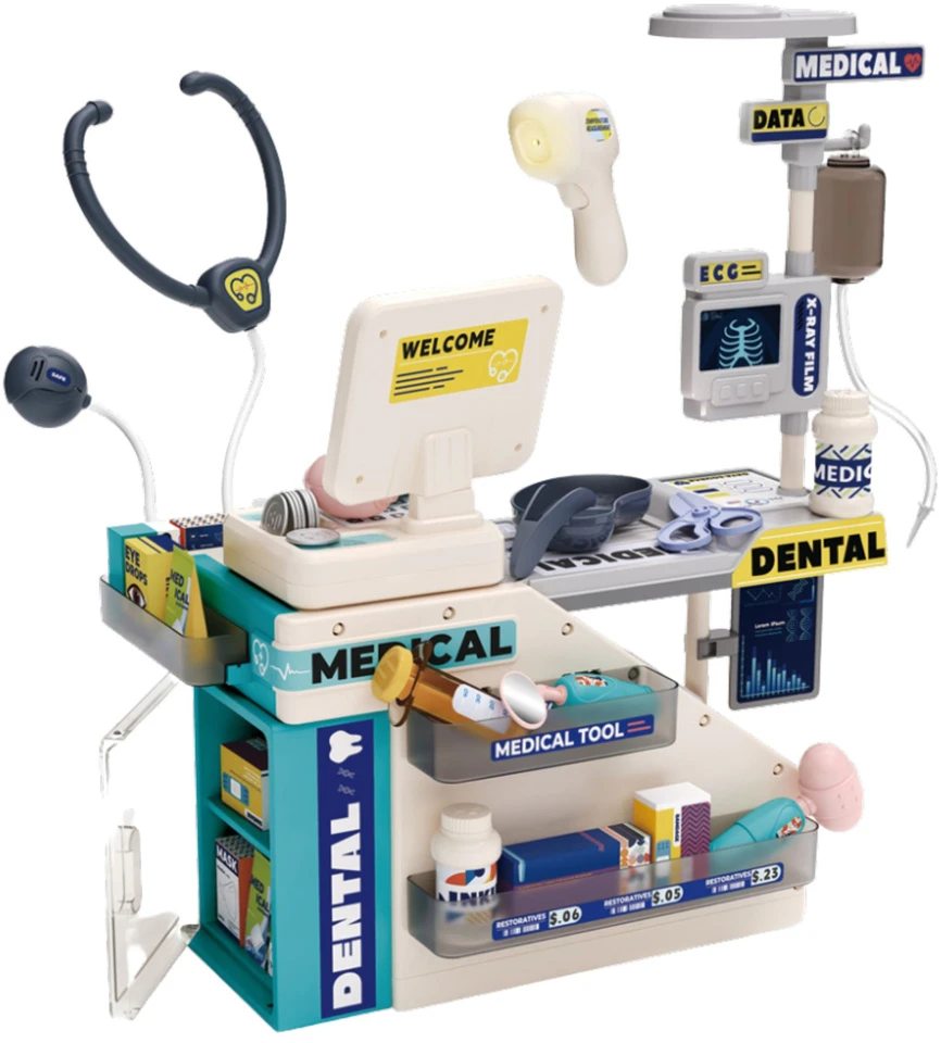 Lean Toys Medicinos žaidimų stalas su garso ir šviesos efektais