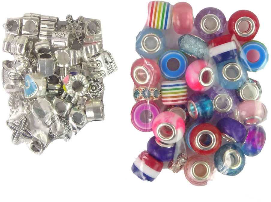 Lean Toys Kūrybinis LeanToys apyrankių kūrimo rinkinys, 90 vnt.