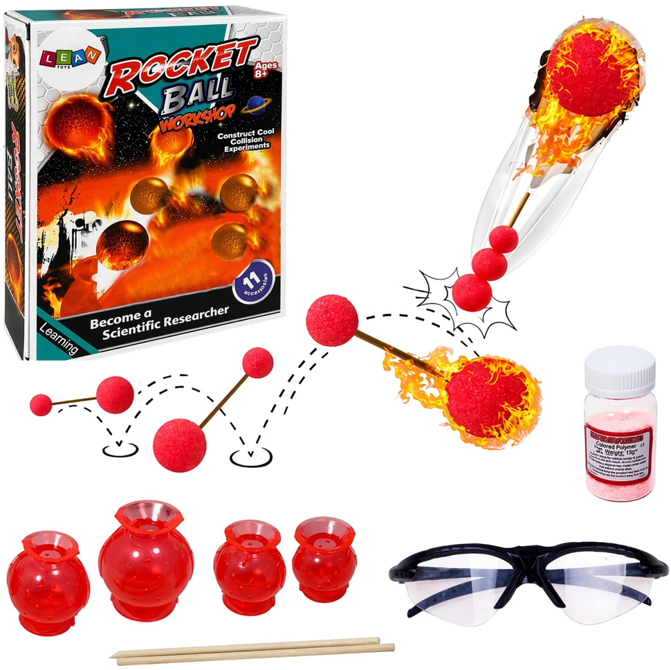 Lean Toys Edukacinis chemijos rinkinys su priedais LeanToys