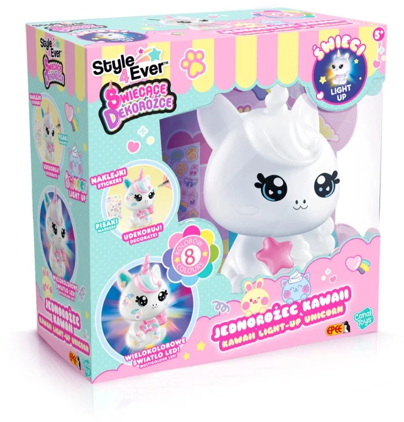 Epee Rinkinys „Pasidaryk pats“ kawaii stiliaus vienaragio keratino dekoravimo rinkinys