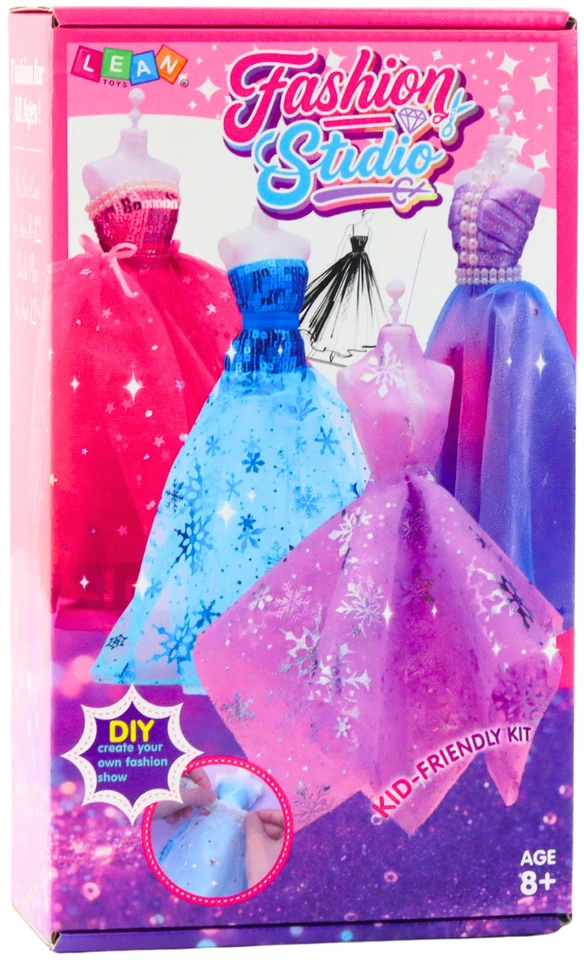 Lean Toys Drabužių kūrimo rinkinys lėlėms