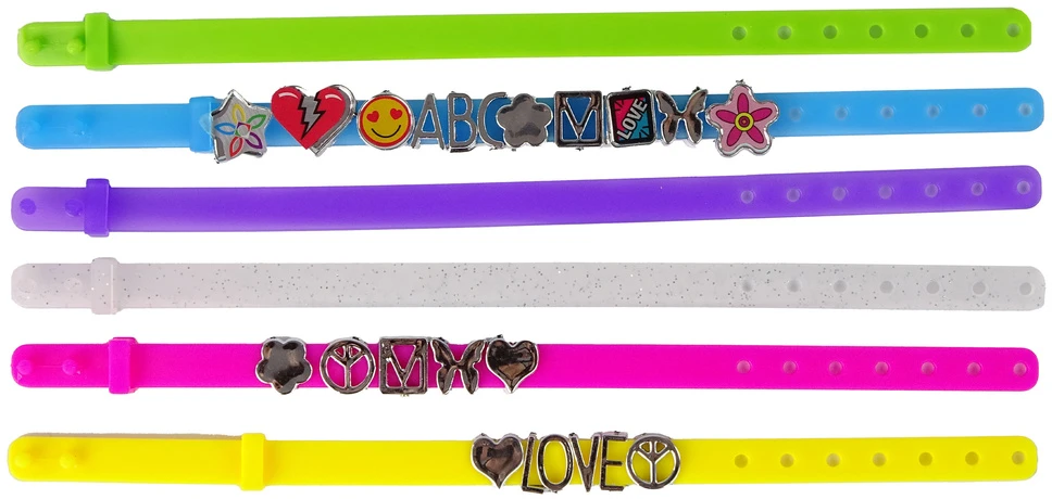 Lean Toys Kūrybinis LeanToys DIY raidžių apyrankių rinkinys