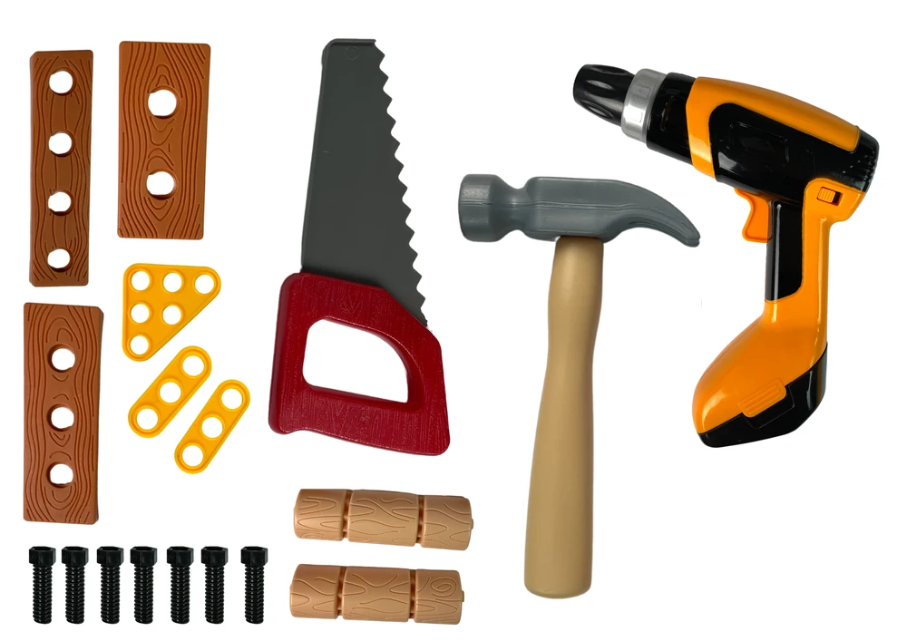 Vaikiškas dirbtuvių rinkinys Lean Toys, 52 vnt, 50x30x66 cm