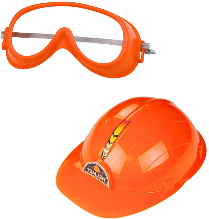 Lean Toys Vaikiškas įrankių rinkinys oranžinis, baltas, juodas
