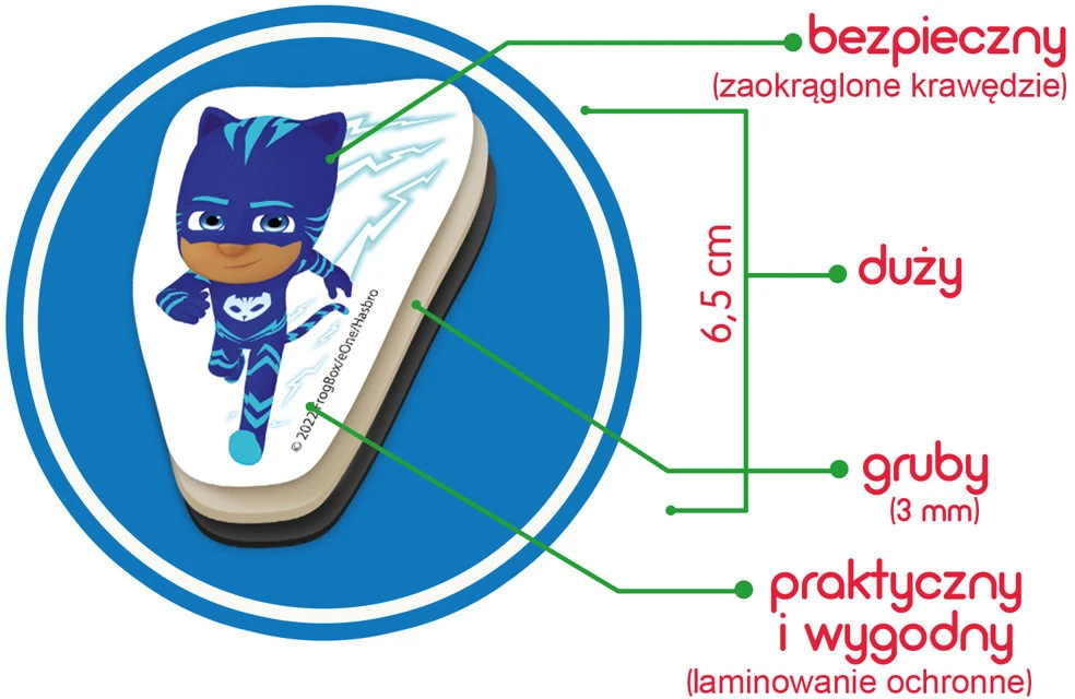 Lean Toys Magnetinių lipdukų rinkinys Pj Masks, 20 vnt.
