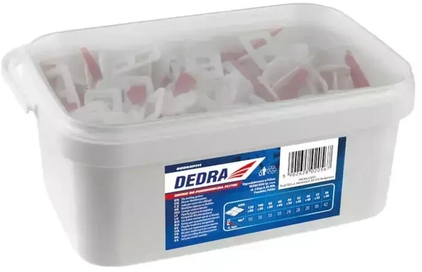 Dedra Plyteliu lyginimo rinkinys 150spraustuku50 pleitu 3L kibirelyje
