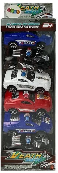 Policijos automobilių rinkinys Lean Toys