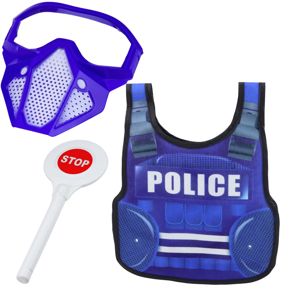 Lean Toys Policijos rinkinys (mėlyna, juoda)