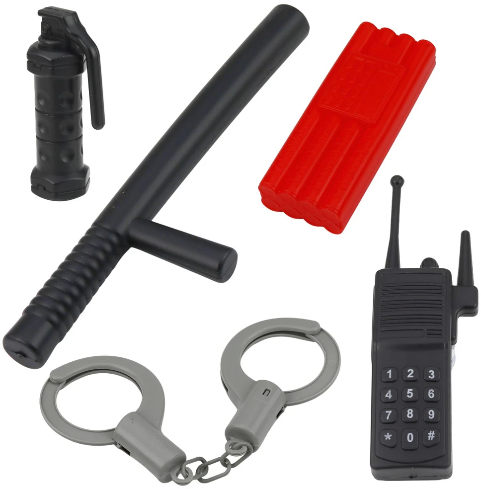 Lean Toys Policijos rinkinys (mėlyna, juoda)