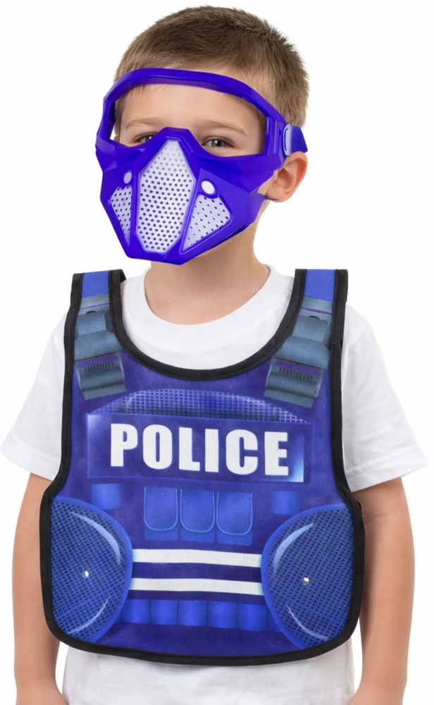 Lean Toys Policijos rinkinys (mėlyna, juoda)