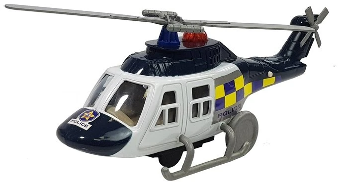 Lean Toys Policijos transporto priemonių rinkinys su šviesomis ir garsais