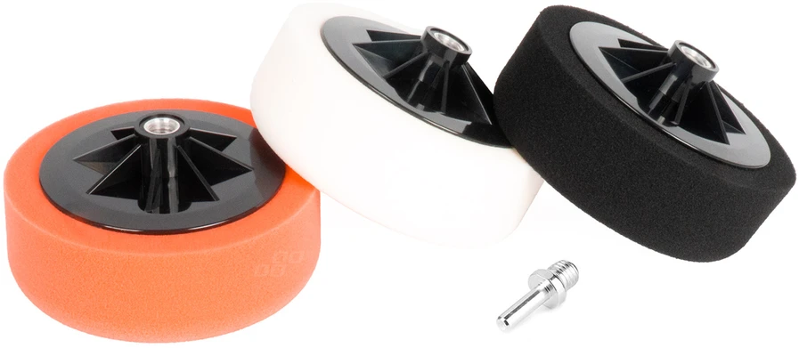 Poliravimo kempinių rinkinys, 3 vnt. 150 mm su M14 adapteriu AMIO-03703