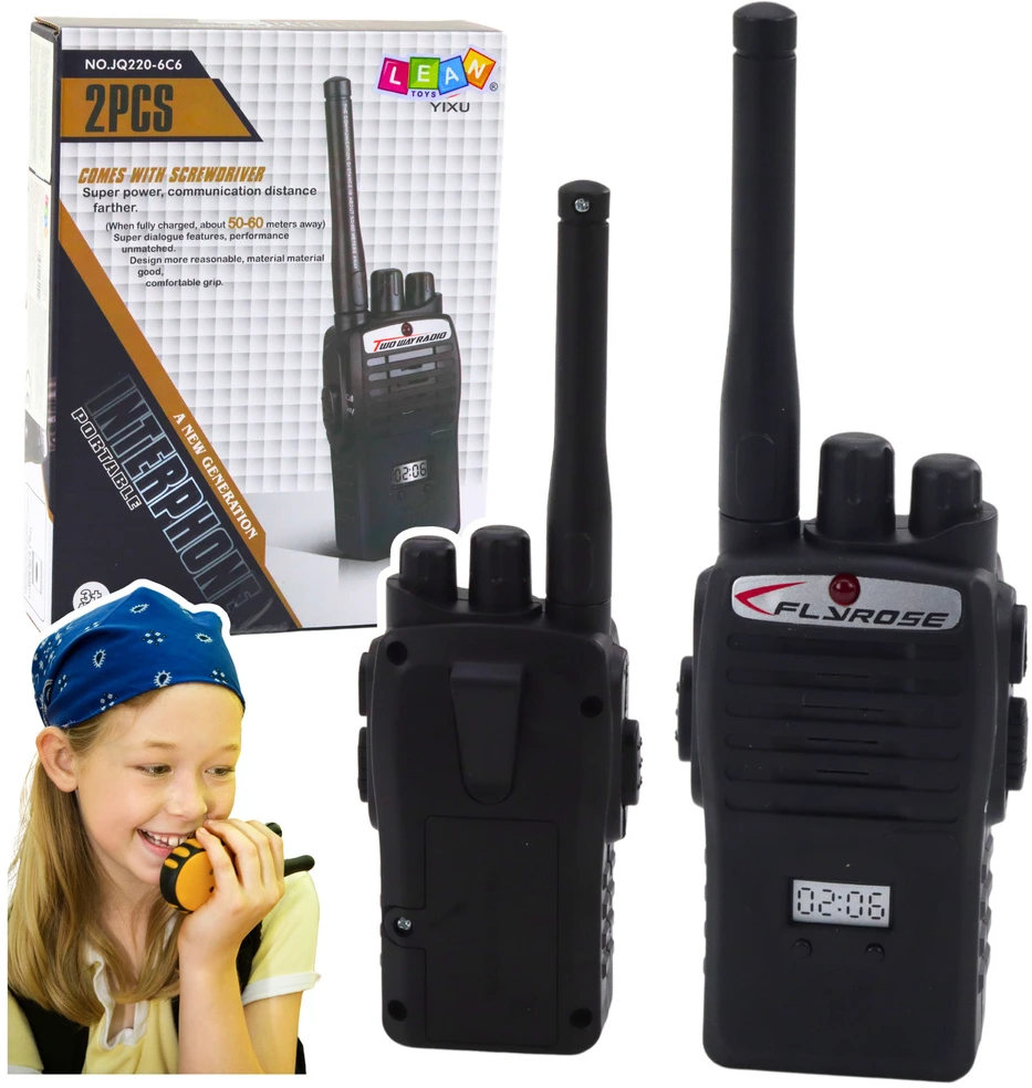 Lean Toys Vaikų radijo ryšio aparatų rinkinys (2 vnt.)
