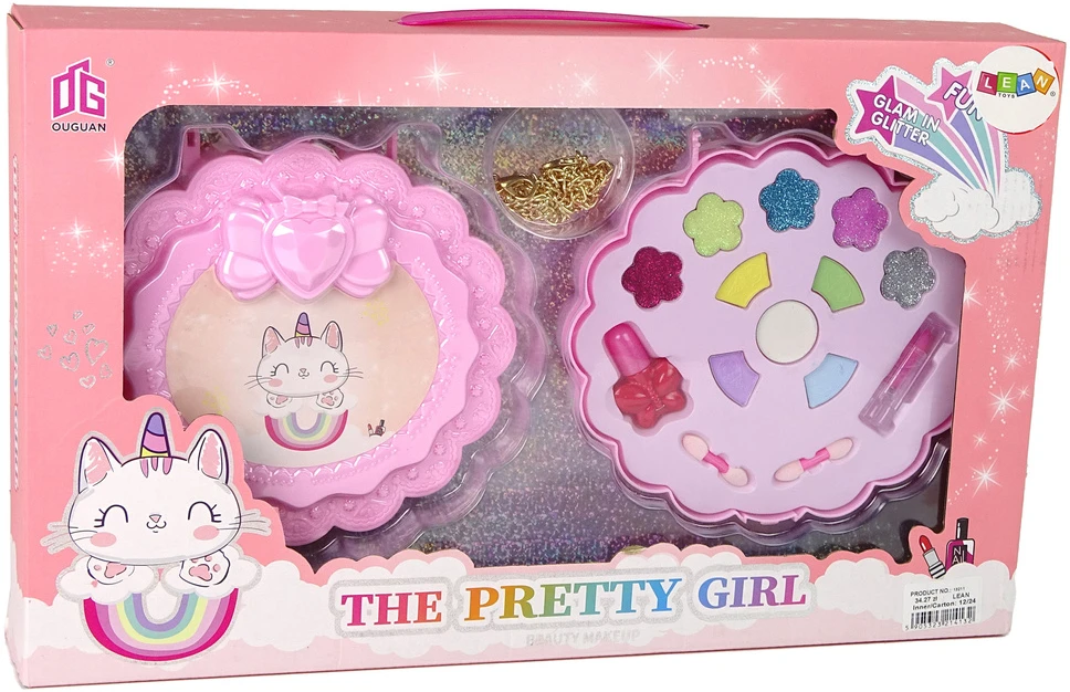 Vakiškas kosmetikos rinkinys Lean Toys Rožinė Unicorn