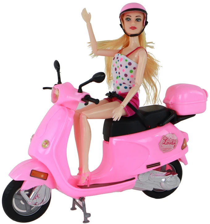 Lėlė su motoroleriu Lean toys