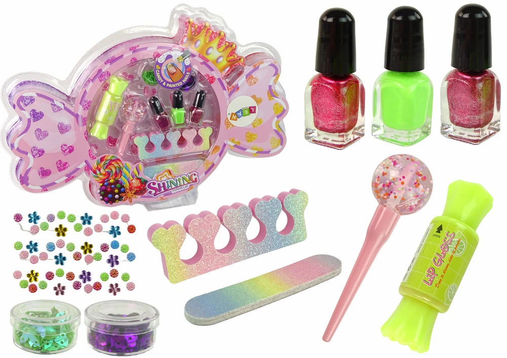 Zestaw Vaikiškas pedikiūro rinkinys Lean Toys, 9 d.