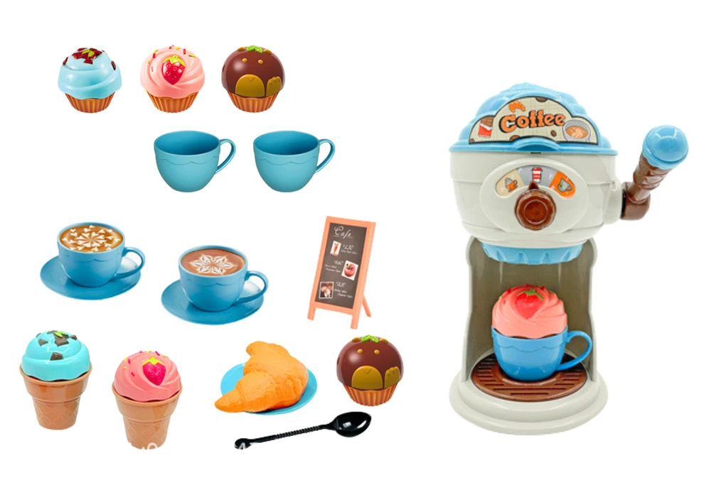 Lean Toys Vaikiškas ledų ir kavos gaminimo rinkinys