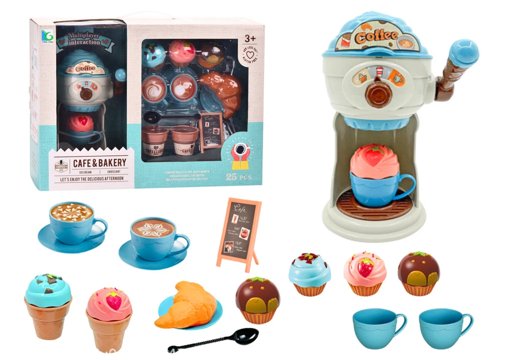 Lean Toys Vaikiškas ledų ir kavos gaminimo rinkinys