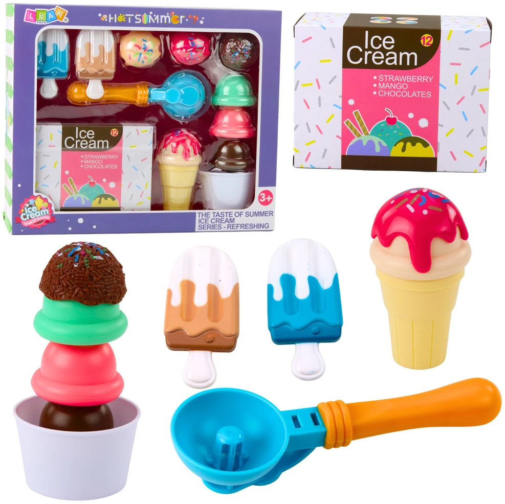 Lean Toys Ledų gaminimo rinkinys su samteliu, 14 dalių
