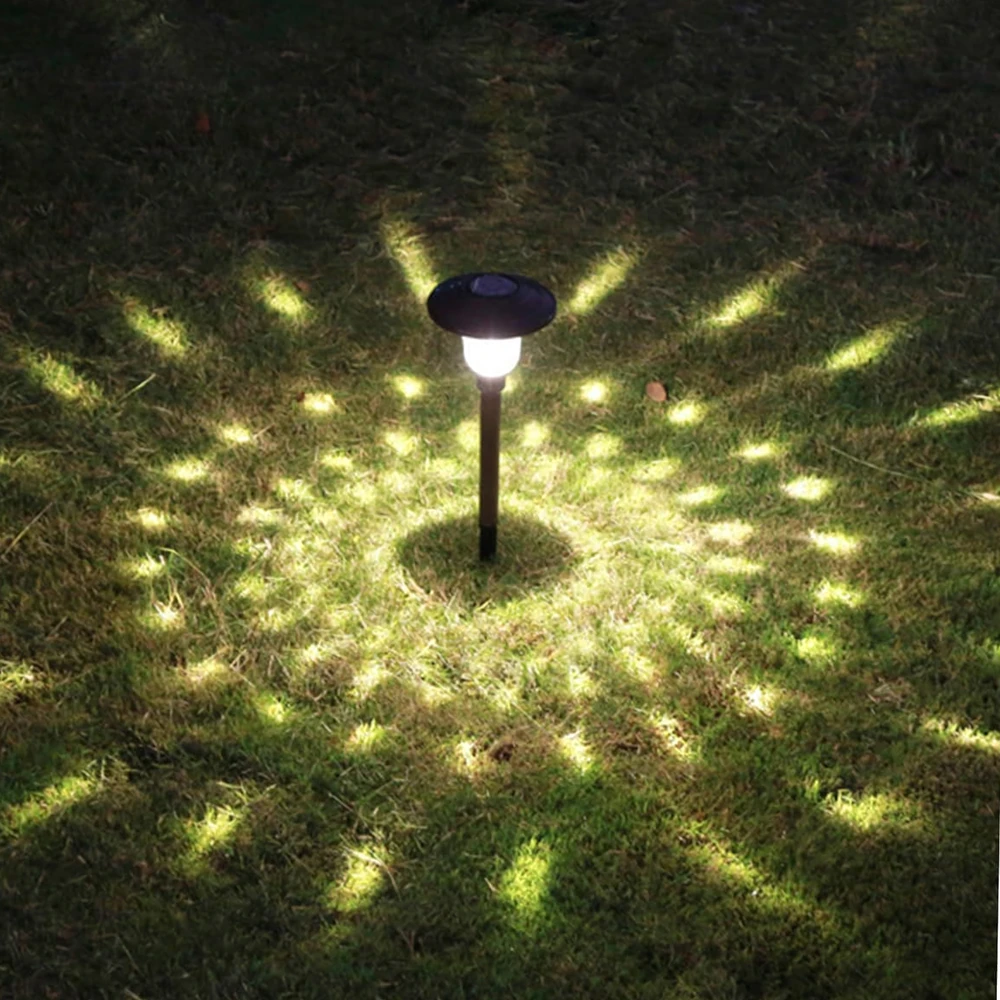 Zestaw Saulės energija varomas sodo šviestuvas, įmontuojamas, atsparus vandeniui, 42 cm, lauko, 6 vnt.