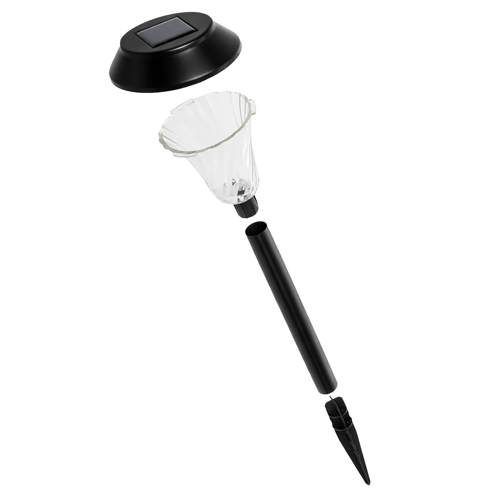 Zestaw Saulės energija varomų sodo lempų rinkinys, įmontuojamas, atsparus vandeniui, 41 cm, lauko, 6 vnt.