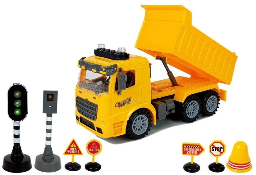 Statybinė transporto priemonė su priedais Lean Toys