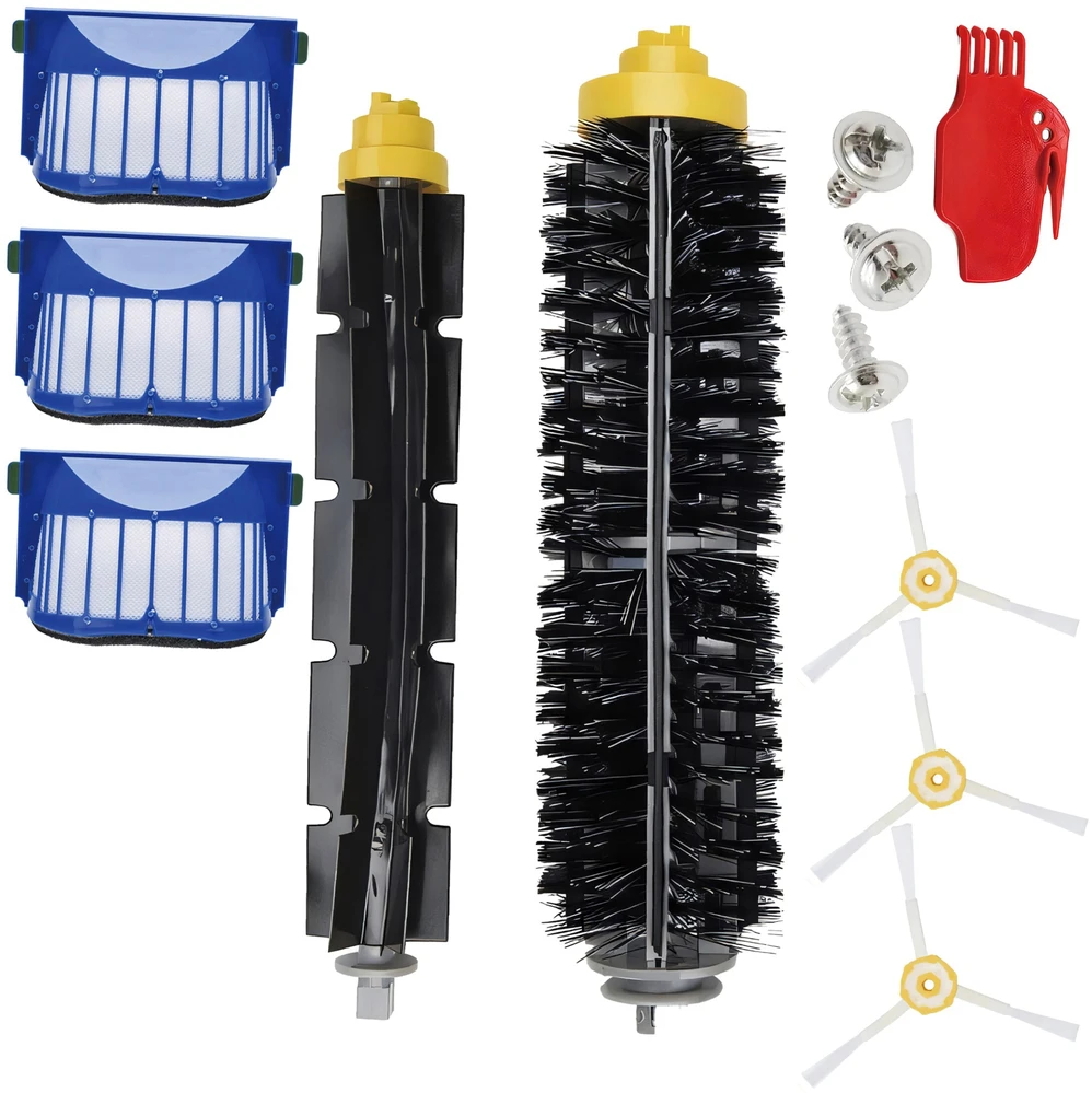 Retoo Rinkinys Šepetėlių filtro rinkinys, skirtas „irobot roomba 600 605 610 616 620 650 670 681 696“