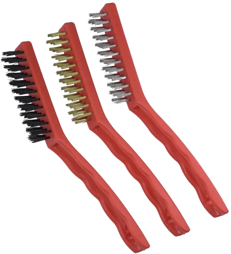 Dedra Rinkinys Šepetėlių rinkinys, 3 vnt., 3 eilių, 225 mm, plastikinė rankena