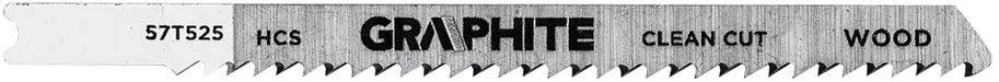 Graphite Rinkinys Siaurapjūklio ašmenų rinkinys, 6 TPI, 10 TPI, HCS, U formos kotas, 5 vnt.