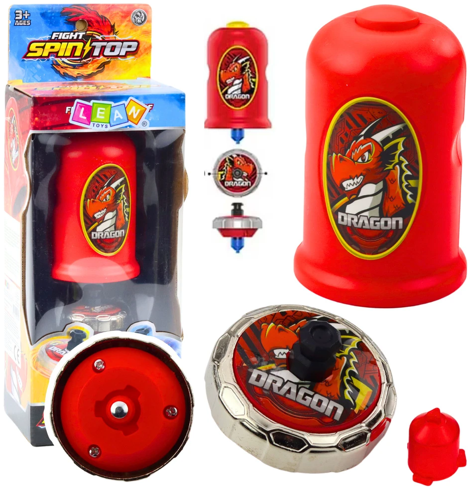 Lean Toys Raudonas drakono rinkinys su paleidėju