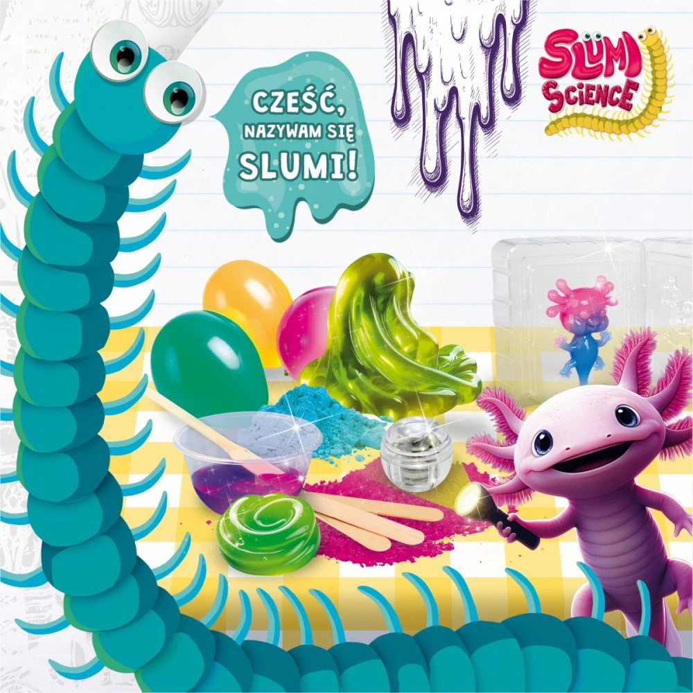 Lisciani Rinkinys „Slumi Science“ rinkinys – minkštas, tamsoje šviečiantis