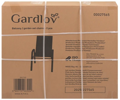 Sodo kėdžių komplektas - 2 dalys Gardlov