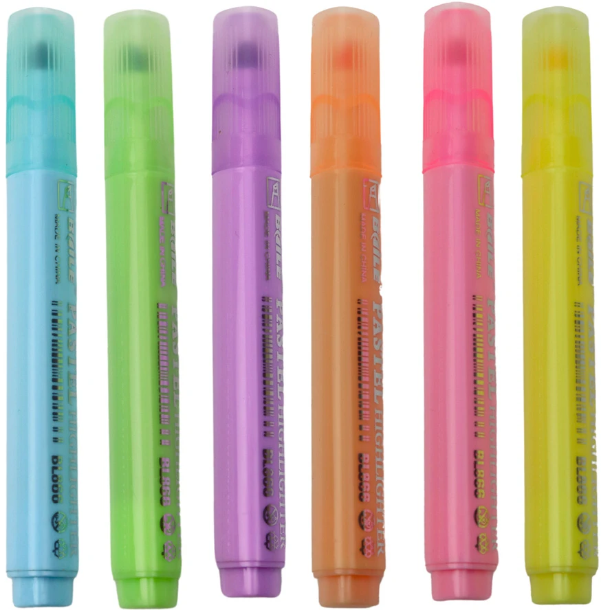 Lean Pastelinių spalvų žymeklių rinkinys 6pcs.