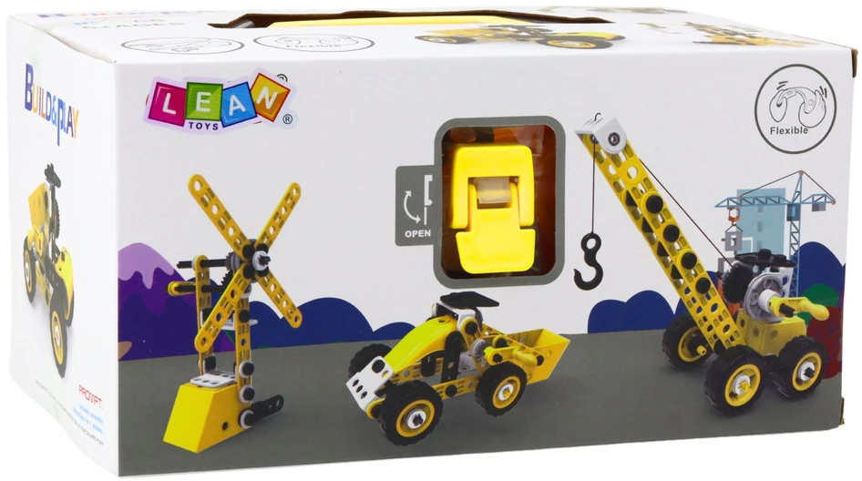 Lean Toys Konstruktorius Mašinėlių Rinkinys 8/1 100 vnt.