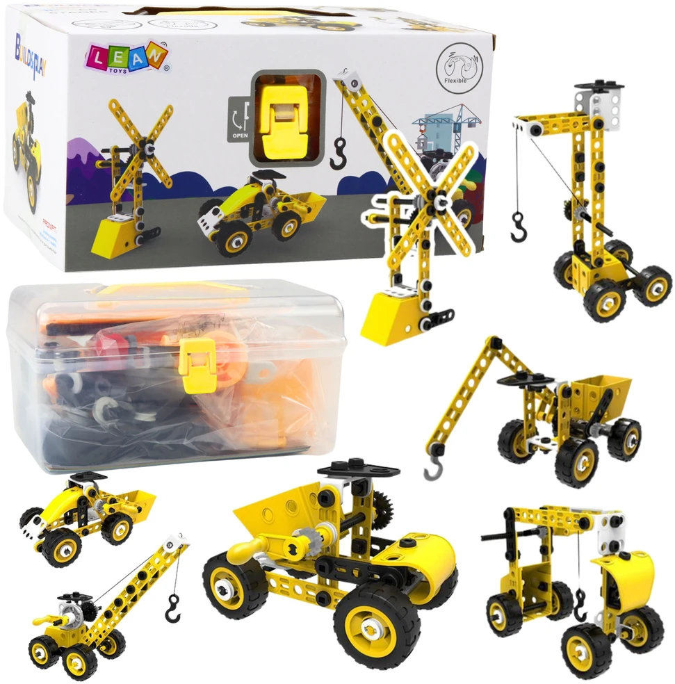 Lean Toys Konstruktorius Mašinėlių Rinkinys 8/1 100 vnt.