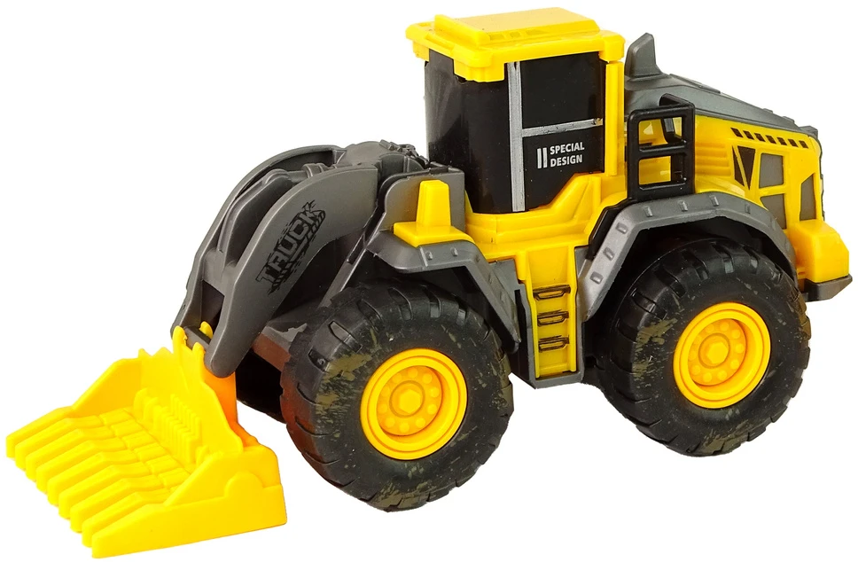 Žaislinis statybinių transporto priemonių rinkinys Lean Toys, geltonas, 3vnt.