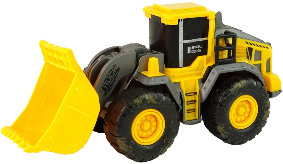 Žaislinis statybinių transporto priemonių rinkinys Lean Toys, geltonas, 3vnt.